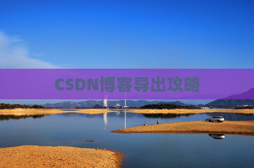 CSDN博客导出攻略